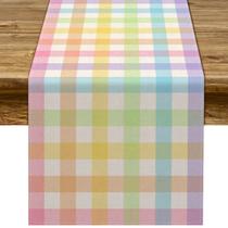 Table Runner Pudodo Easter Buffalo Plaid Check 33x183cm