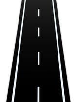 Table Runner Remagr Racetrack Floor Running Black 10m x 60cm