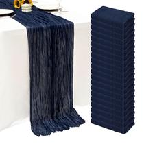 Table Runner Seveups azul marinho 55x300 cm, pacote com 20 Table Runner Seveups azul marinho 55x300 cm, pacote com 20