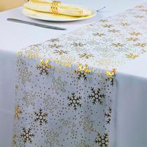 Table Runner Snowkingdom Christmas Snowflake Gold, 2 unidades Table Runner Snowkingdom Christmas Snowflake Gold, 2 unidades
