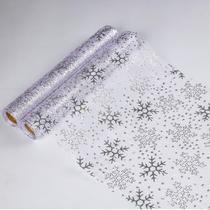 Table Runner Snowkingdom Christmas Snowflake Silver 275cm Table Runner Snowkingdom Christmas Snowflake Silver 275cm