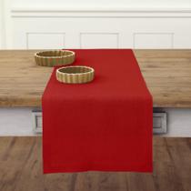 Table Runner Solino Home Linen Dia dos Namorados 100% linho vermelho