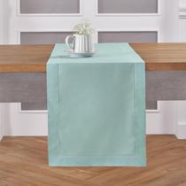 Table Runner Solino Home Pastel Turquesa Algodão Linho 3m