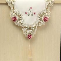 Table Runner Vintage Flower Bordado Cutwork Tassel