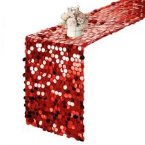 Table Runner Yblut Red Sequin 30 x 275 cm para festa de casamento Table Runner Yblut Red Sequin 30 x 275 cm para festa de casamento