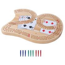 Tablero de Cribbage de Madera GSE Games & Sports Expert con 3 Pistas 24x18 cm