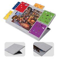 Tablero para Rompecabezas LAVIEVERT de 1500 Piezas con Alfombra de Fieltro y Almacenamiento