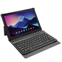 Tablet 10.1 Tela IPS 128GB 6GB RAM Bateria 6000mAh, Android 8, Octa Core, Dual Chip E1035 com Capa e Teclado para Estudos e Trabalho