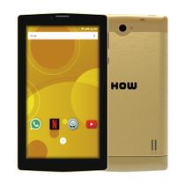 Tablet 3G 2 Chips Dual Sim HOW Dourado - Wifi e GPS.