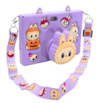 Tablet 7 Deasytech E15 64GB 4GB RAM Android 12 Capa Silicone Labubu roxo