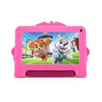 Tablet 7" Patrulha Canina Skye, Rosa, 64GB, Wi-Fi, Quad Core, NB422, MULTILASER MULTILASER