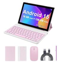 Tablet Aheadlink Android 15 10 polegadas 18 GB RAM 128 GB ROM rosa