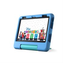 Tablet Amazon Fire HD 8 Kids 12ª geração 64GB azul com capa