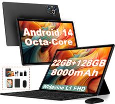 Tablet Android DGHRTI 10.1" - 14GB RAM + 128GB ROM + 1TB - Preto