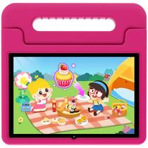 Tablet ApoloSign Kids de 10,1 polegadas Android 13 32 GB rosa +capa