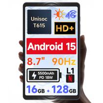 Tablet BNCF 2025 Novo Android 15 8,7" Unisoc T615 16 GB+128 GB