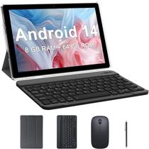 Tablet BYANDBY 14 Android 2 em 1 de 10 polegadas 64 GB+8 GB+1 TB preto