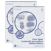 Tablet Chart Tablet Pacon, capa cursiva, 1 pauta, 24 x 32 cm, 25 folhas