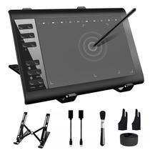 Tablet de desenho gráfico TeinEnron T1060 10x6 polegadas com caneta