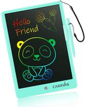 Tablet de escrita LCD CARRVAS 10 Polegadas Almofada de desenho colorida para crianças Reusable Electronic Doodle Board Presentes de Brinquedo de Aprendizagem Educacional para 3 4 5 6 6 Anos crianças meninas home school (azul)