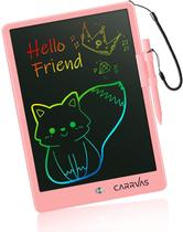 Tablet de escrita LCD CARRVAS 10 Polegadas Almofada de desenho colorida para crianças Reusable Electronic Doodle Board Presentes de Brinquedo de Aprendizagem Educacional para 3 4 5 6 7 Anos crianças meninas home school (rosa)
