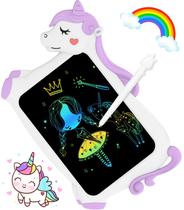 Tablet de escrita LCD CHEERFUN Unicorns para crianças de 3 a 8 anos