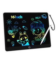 Tablet de escrita LCD FXI, desenho colorido de 16 polegadas para crianças