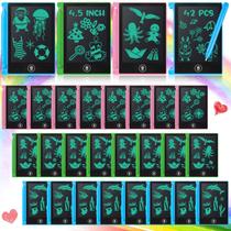 Tablet de escrita LCD Geyoga 42 peças para crianças 11,4 cm rosa/verde/azul Tablet de escrita LCD Geyoga 42 peças para crianças 11,4 cm rosa/verde/azul