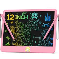 Tablet de Escrita LCD Hockvill 12 Polegadas - Para Crianças - com 2 Canetas Stylus