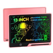 Tablet de escrita LCD POPERFUN recarregável de 13 polegadas rosa