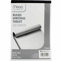Tablet de escrita Mead Ruled, 100 folhas, 6 x 9 cm (pacote com 6)