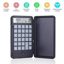 Tablet de Escrita Portátil com Calculadora, Caneta Stylus e Botão de Apagar