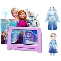 Tablet Disney Frozen 4GB RAM 64GB Android 13 Wi-fi + Case + Boneca Elsa - NB4160K - Multi