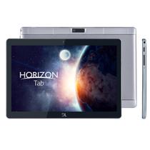 Tablet DL Horizon Tab T10,Tela 10.1, 2 Câmeras, 3G, Quad Core de 1.3Ghz, c/ suporte metálico cinza