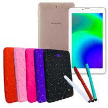 Tablet Dual Chip M7 32GB 3G Celular + Capa Emborrachada + Caneta Touch - Multilaser
