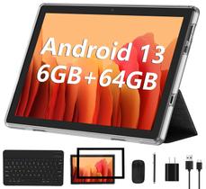 Tablet ECOPAD Android 13 10 polegadas 6 GB RAM 64 GB ROM 1 TB preto