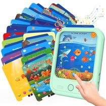 Tablet educacional para crianças, brinquedo educativo para aprender alfabetos, cores, números, alimentos, Jurassic Park, animais, brinquedos didáticos para crianças de 2 a 6 anos, presentes para meninos e meninas