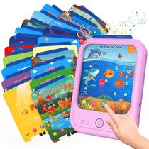 Tablet educacional para crianças, brinquedo educativo para aprender alfabetos, cores, números, alimentos, Jurassic Park, animais, brinquedos didáticos para crianças de 2 a 6 anos, presentes para meninos e meninas