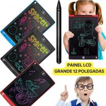 Tablet Grande Lcd Lousa Quadro Infantil Para Desenhar Escrever Mais Caneta
