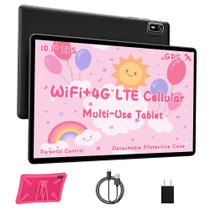 Tablet HAOVM de 10 polegadas 4G desbloqueado Android 14 3GB+32GB rosa