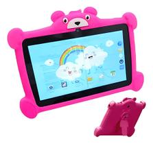 Tablet Infantil 64GB Android 13 4GB RAM Quadcore, Câmera 4MP, WiFi, YouTube Kids, Play Store Diversão e Aprendizado