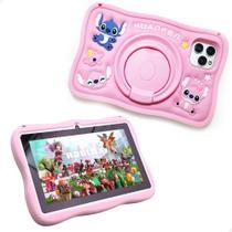 Tablet Infantil 6gb+128gb Com Jogos Caneta Capa Tematica Rosa