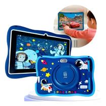 Tablet infantil 7'Android 13 tela HD Playstore com 64GB ou32GB e 4GB Ram Wifi 5.0 Câm 5MP astronauta