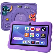 Tablet Infantil 7 Android 15 6GB RAM 128GB WiFi, Capa Protetora, Controle Parental, Caneta Touch, Jogos Educativos.