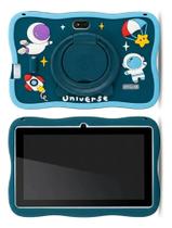 Tablet Infantil 7 Polegadas 64gb Com Capa Astronauta Android Tela 7" Wi-Fi Câmera 5MP