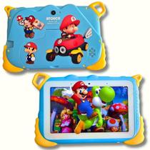 Tablet infantil Android 13 tela HD Playstore 64GB 4GB Ram Wifi 5.0 e Câmera 5MP Capinha anti queda