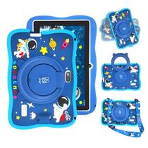 Tablet infantil Android 13 tela HD Playstore 64GB 4GB Ram Wifi 5.0 e Câmera 5MP Capinha anti queda