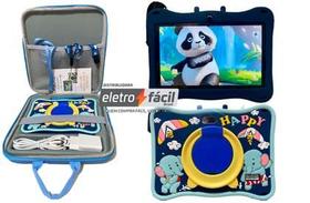 Tablet Infantil Androide 13 4ram 64gb Wi-Fi 4G/5G Play store na Maleta - Easytech/Atouch