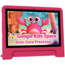 Tablet infantil ApoloMedia 2024 10 polegadas Android 14 64 GB +capa rosa