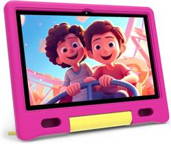 Tablet Infantil ApoloSign Kids com Android 13 - Tela 10.1" e 32GB - Capa Rosa